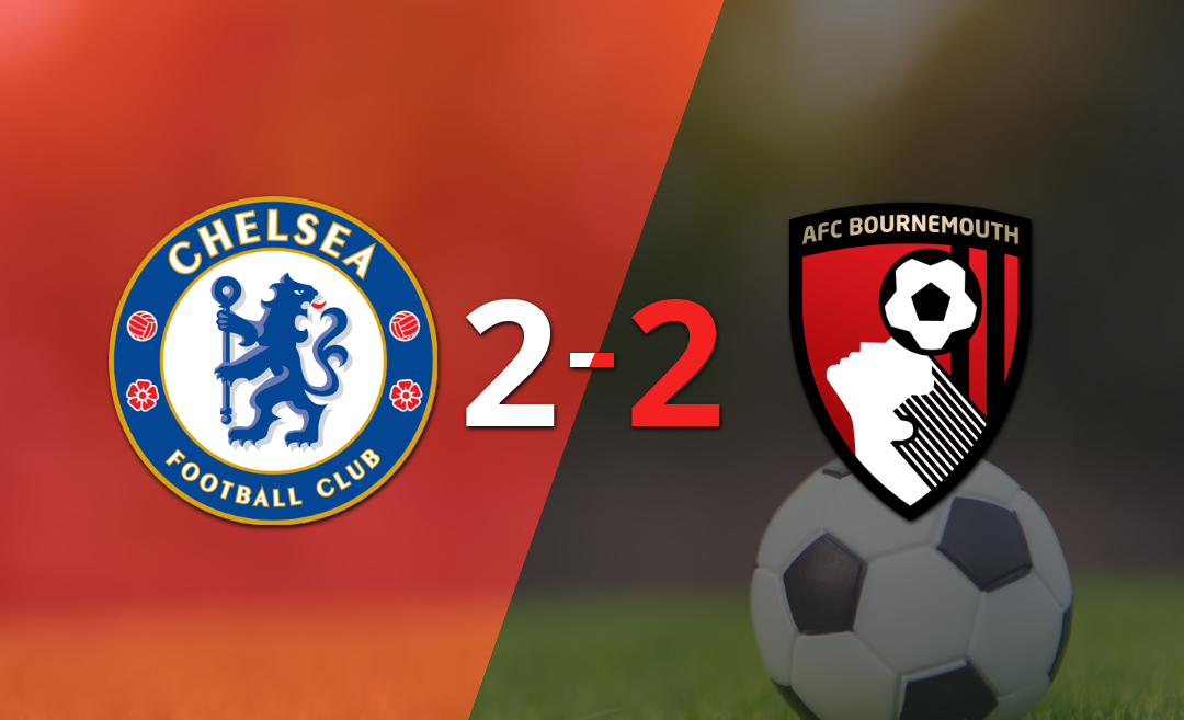 Chelsea logró un agónico empate ante Bournemouth