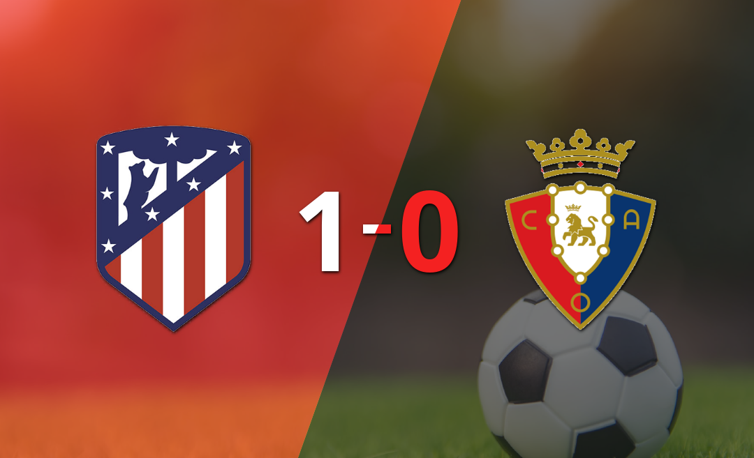 Con gol de Julián Álvarez, Atlético de Madrid le ganó a Osasuna por 1 a 0